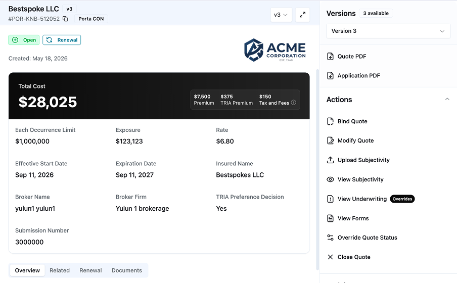 Audit trail built in